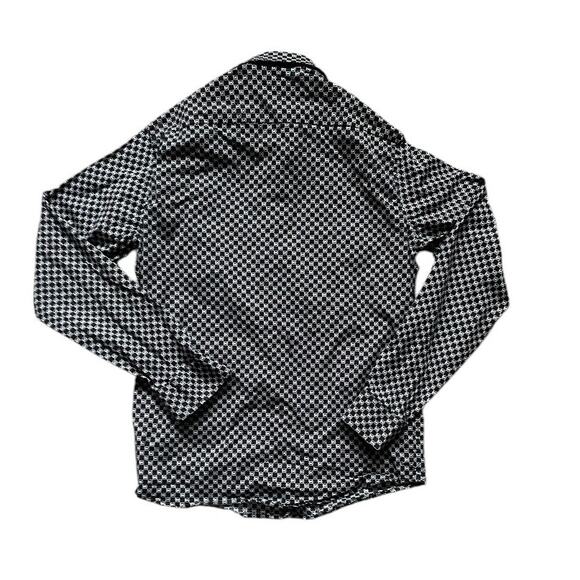 Michael Kors Mens/Teen AOP Logo Print Button Down Shirt Slim Fit Medium Classic - Picture 2 of 5